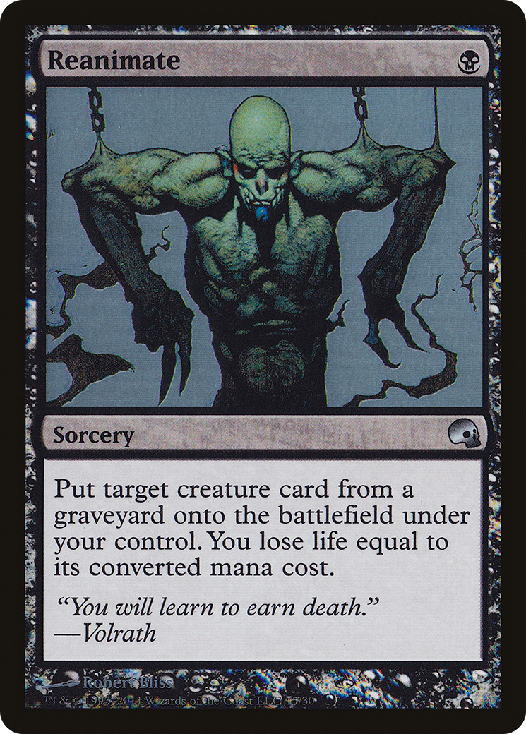 Reanimate (GRV-015) - Premium Deck Series: Graveborn Foil