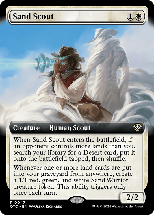 Sand Scout (OTC-047) - Outlaws of Thunder Junction Commander: (Extended Art) Foil