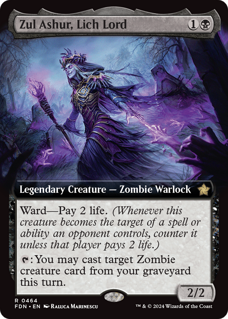 Zul Ashur, Lich Lord (FDN-464) - Foundations: (Extended Art)