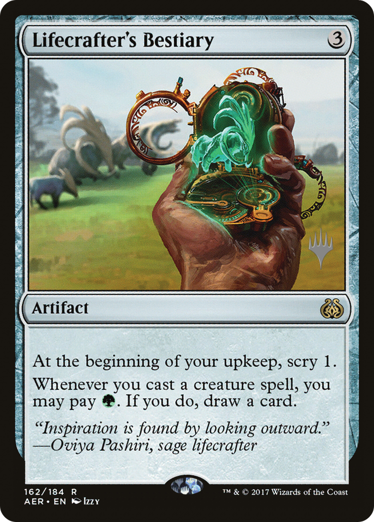 Lifecrafter's Bestiary (PPIKO-162P) - Aether Revolt Promos (Promo Pack) Foil