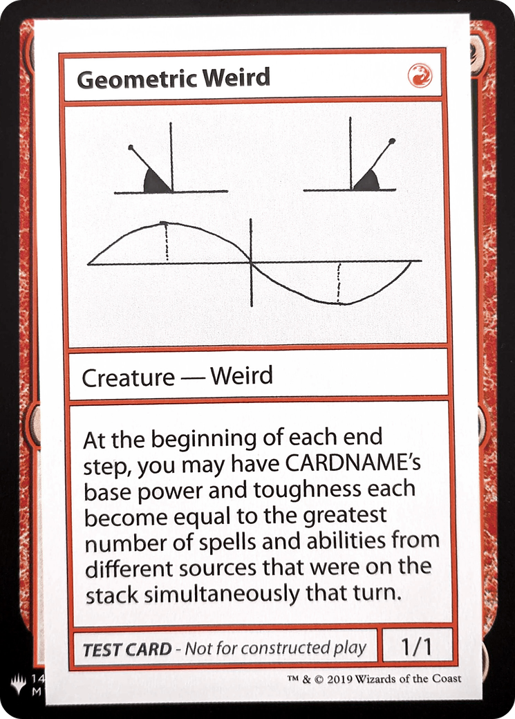 Geometric Weird (CMB1-069) - Mystery Booster Playtest Cards 2019