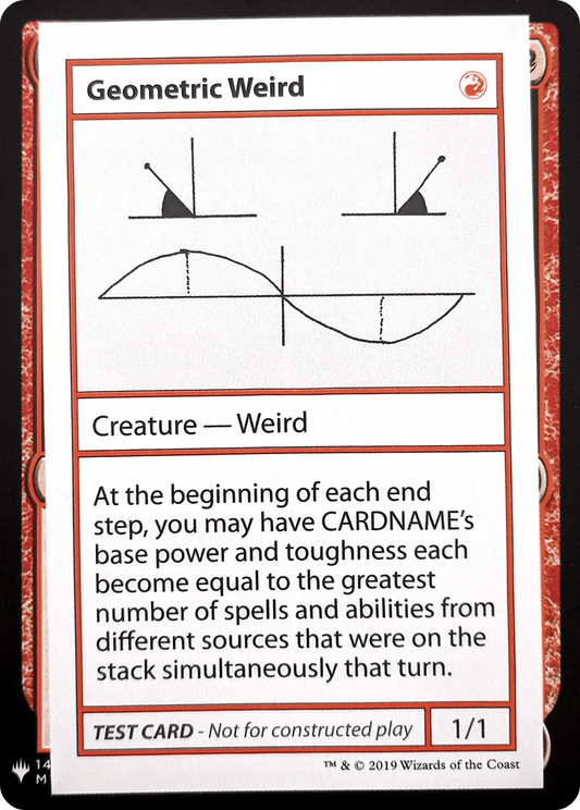 Geometric Weird (CMB1-069) - Mystery Booster Playtest Cards 2019