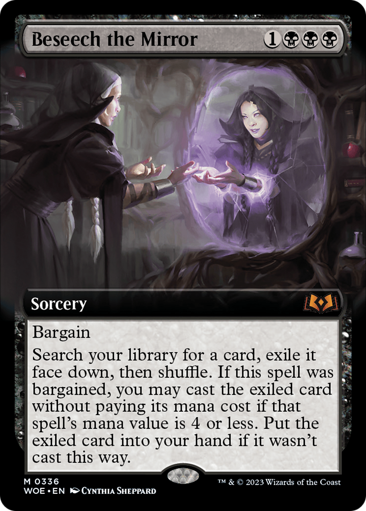 Beseech the Mirror (Extended Art)  (WOE-336) - Wilds of Eldraine: (Extended Art)
