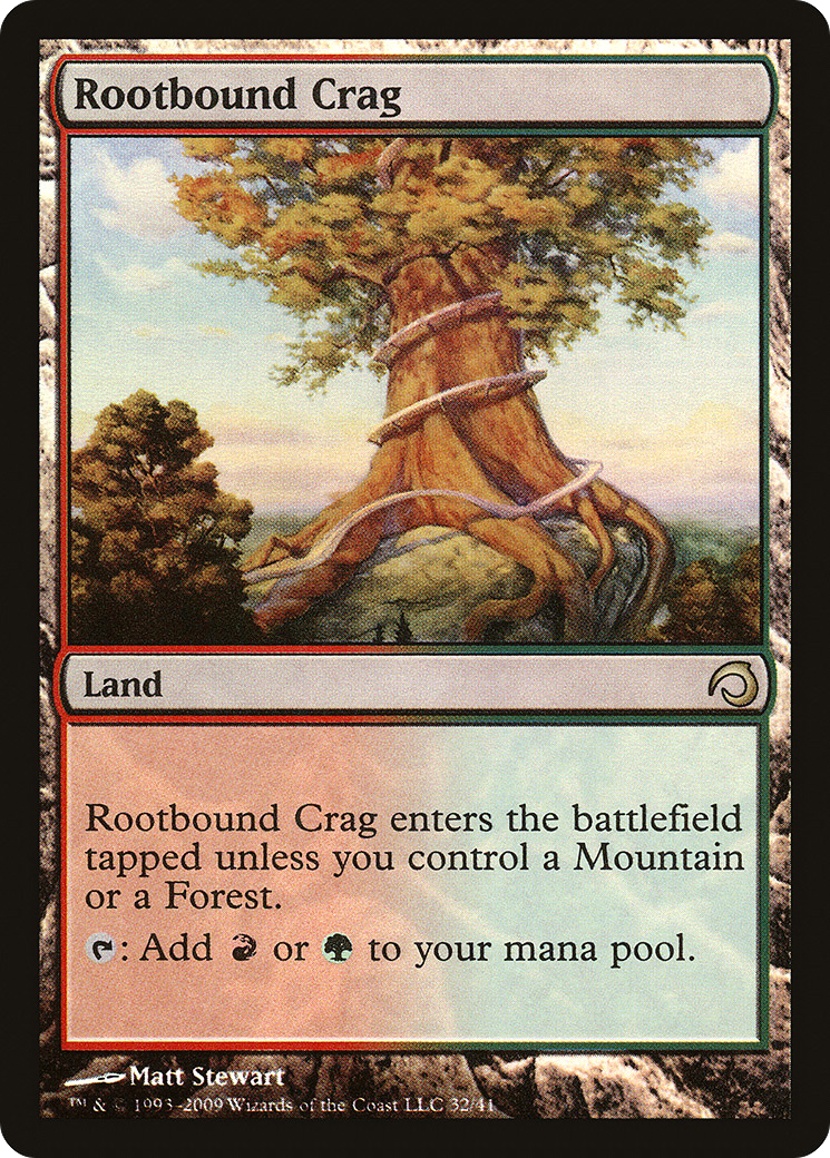 Rootbound Crag (H09-032) - Premium Deck Series: Slivers Foil