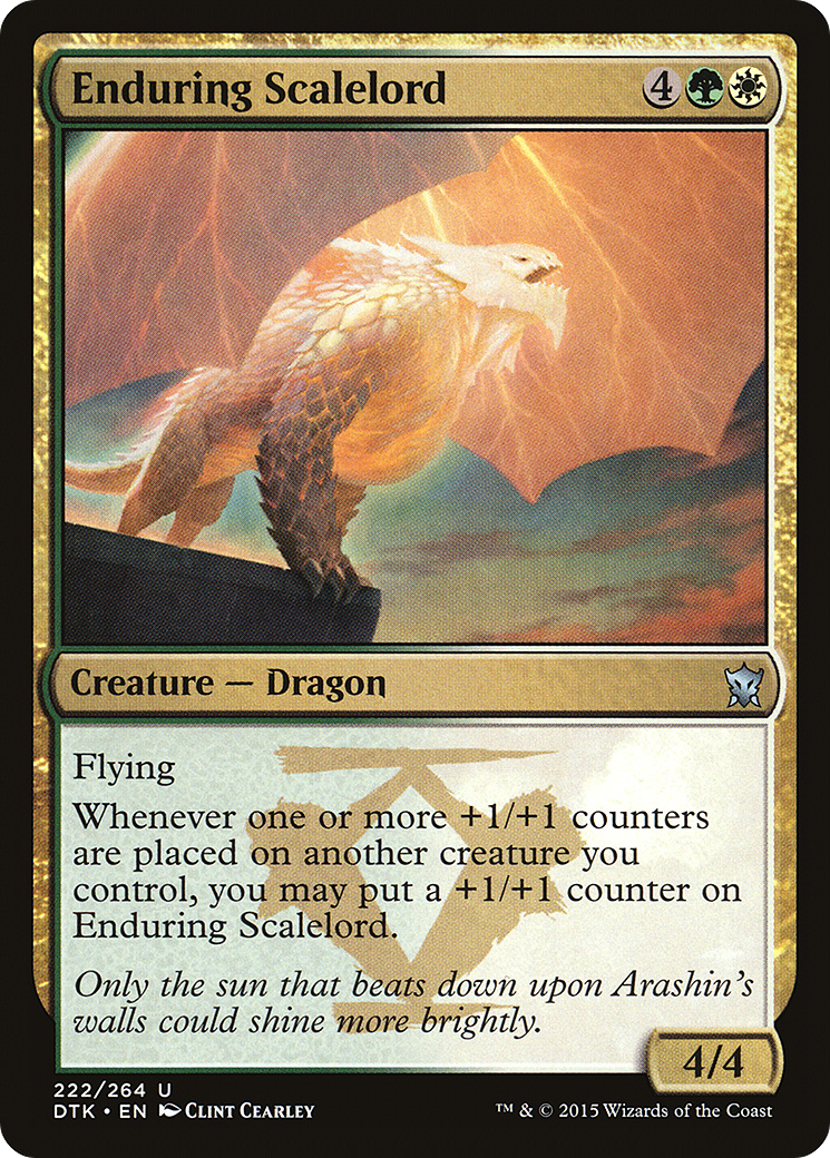 Enduring Scalelord (DTK-222) - Dragons of Tarkir Foil