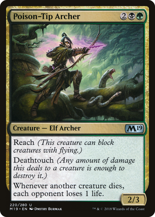 Poison-Tip Archer (M19-220) - Core Set 2019 Foil