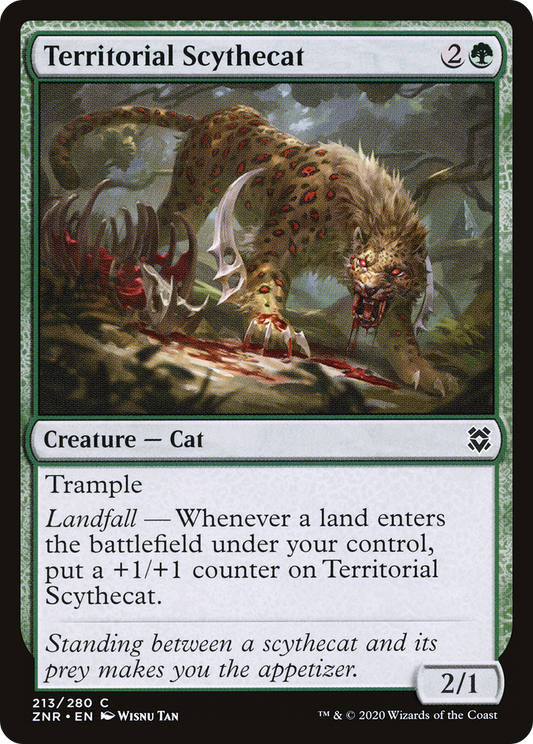 Territorial Scythecat (ZNR-213) - Zendikar Rising Foil