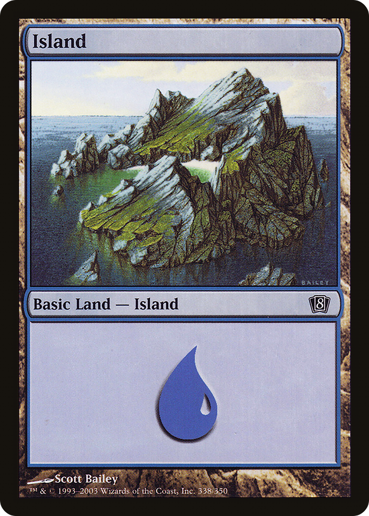 Island (8ED-338★) - Eighth Edition Foil