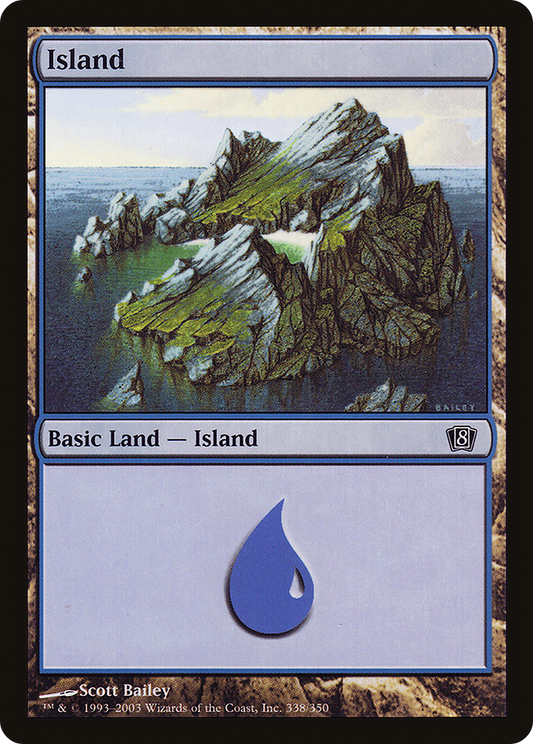 Island (8ED-338★) - Eighth Edition Foil