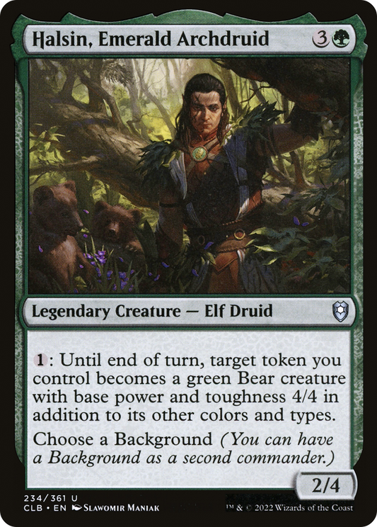 Halsin, Emerald Archdruid (CLB-234) - Commander Legends: Battle for Baldur's Gate Foil