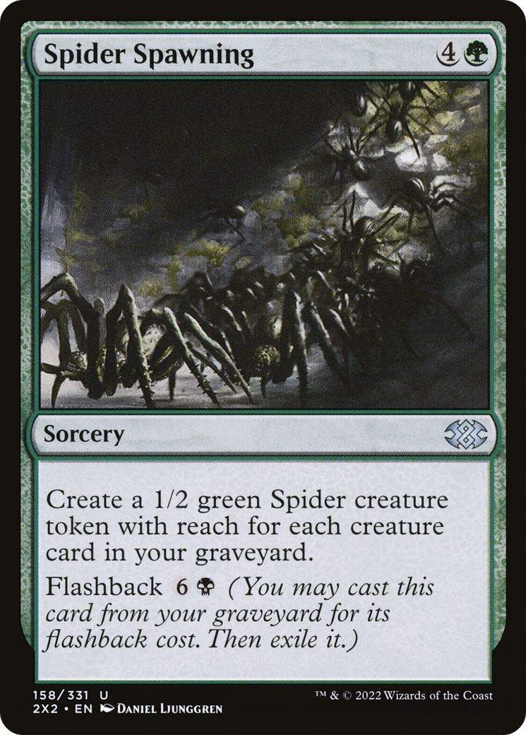 Spider Spawning (2X2-158) - Double Masters 2022 Foil