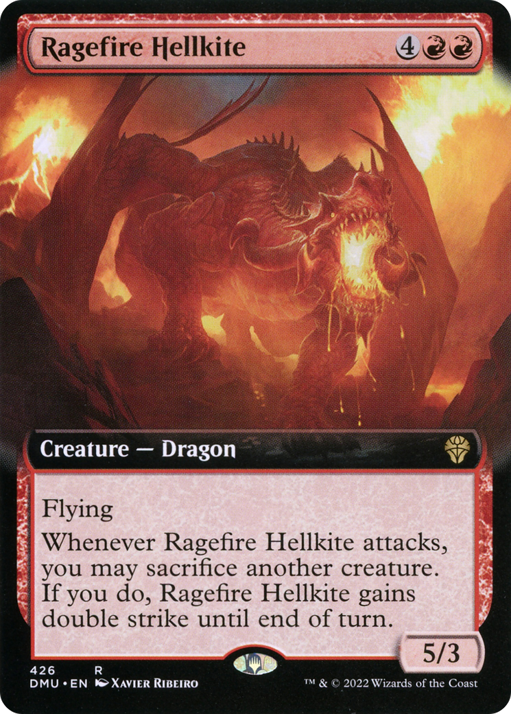 Ragefire Hellkite (DMU-426) - Dominaria United: (Extended Art) Foil