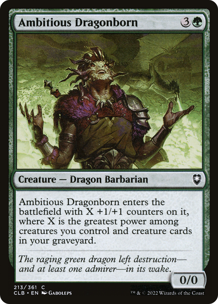 Ambitious Dragonborn (CLB-213) - Commander Legends: Battle for Baldur's Gate Foil