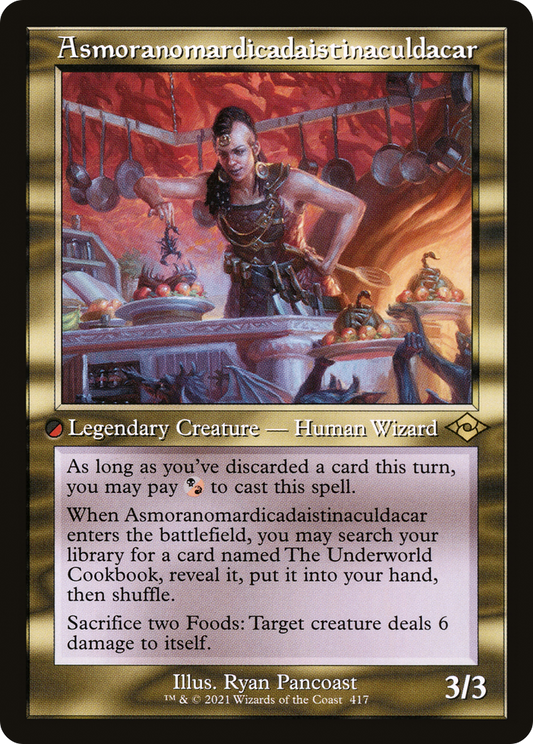 Asmoranomardicadaistinaculdacar (Retro Frame) (MH2-417) - Modern Horizons 2 Etched Foil