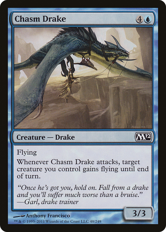 Chasm Drake (M12-048) - Magic 2012 Foil