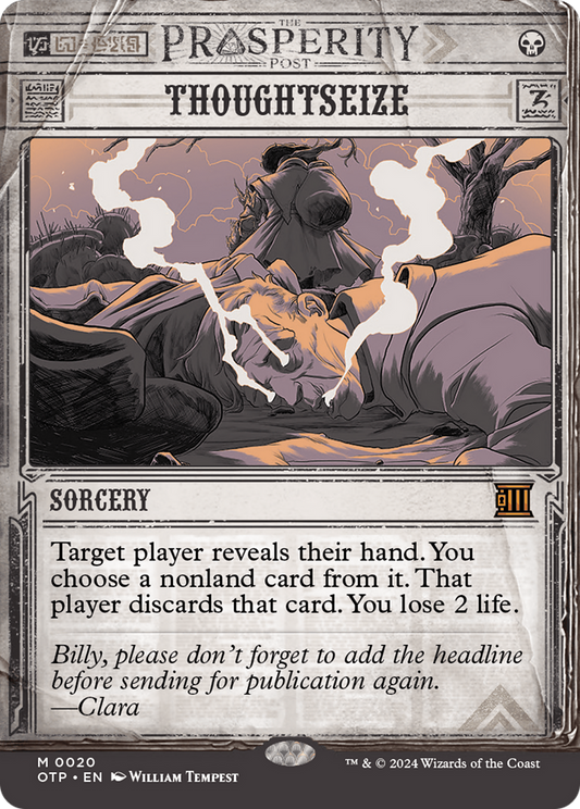 Thoughtseize  (Borderless)(OTP-020) - Breaking News: (Showcase)