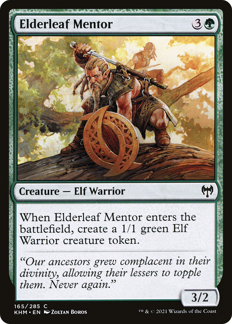 Elderleaf Mentor (KHM-165) - Kaldheim Foil