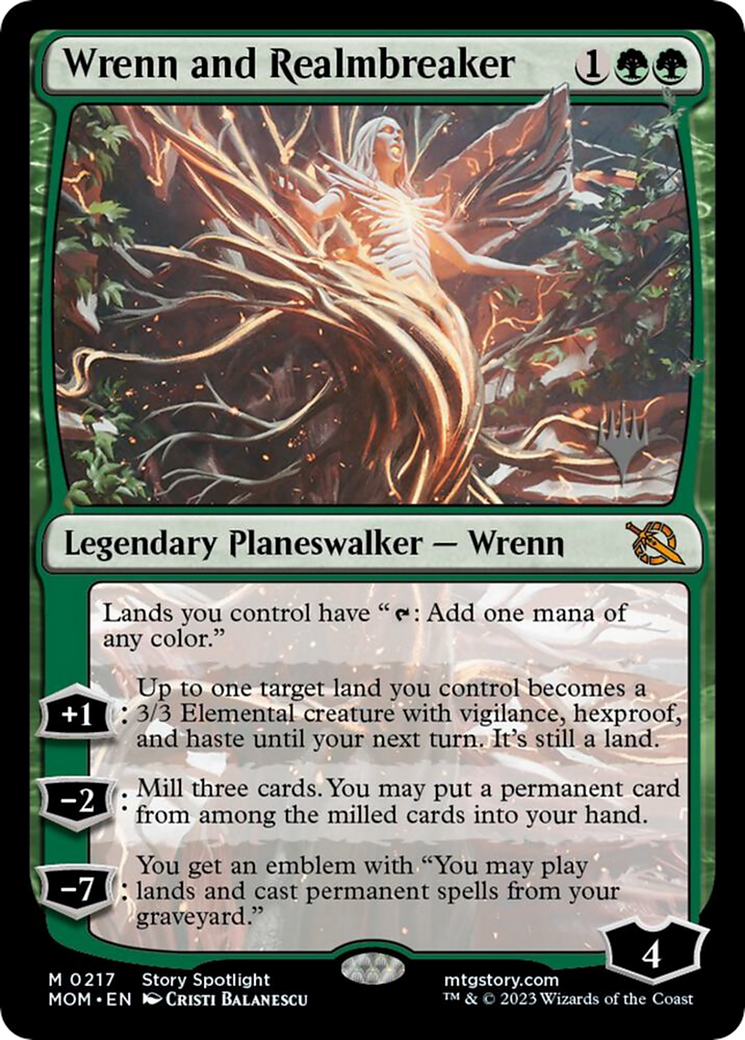 Wrenn and Realmbreaker (PPMOM-217) - March of the Machine Promos (Promo Pack)