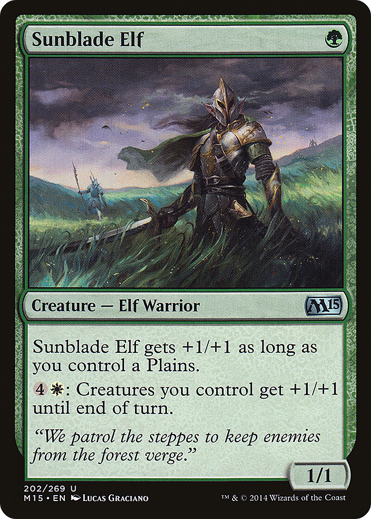 Sunblade Elf (M15-202) - Magic 2015 Foil