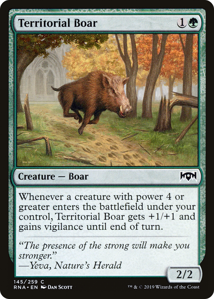 Territorial Boar (RNA-145) - Ravnica Allegiance Foil