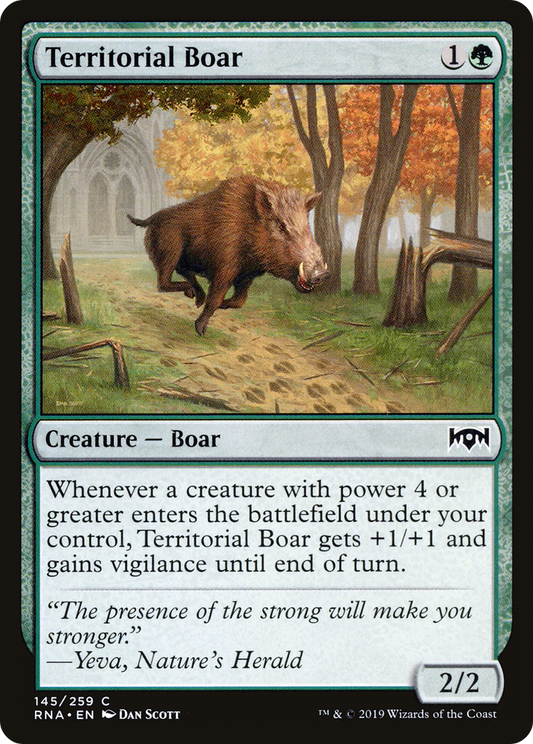 Territorial Boar (RNA-145) - Ravnica Allegiance