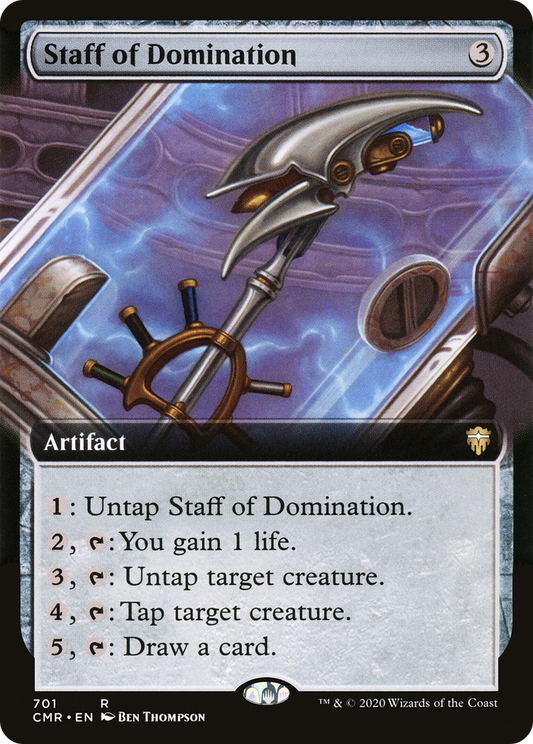 Staff of Domination (CMR-701) - Commander Legends: (Extended Art)