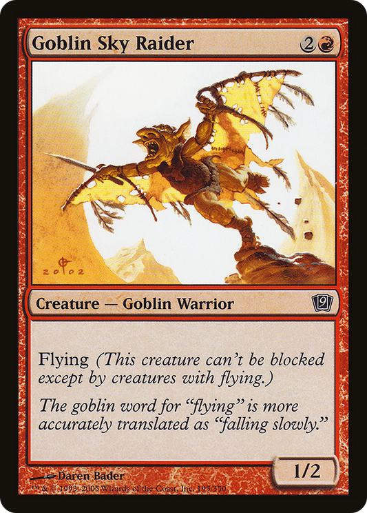 Goblin Sky Raider (9ED-195★) - Ninth Edition Foil