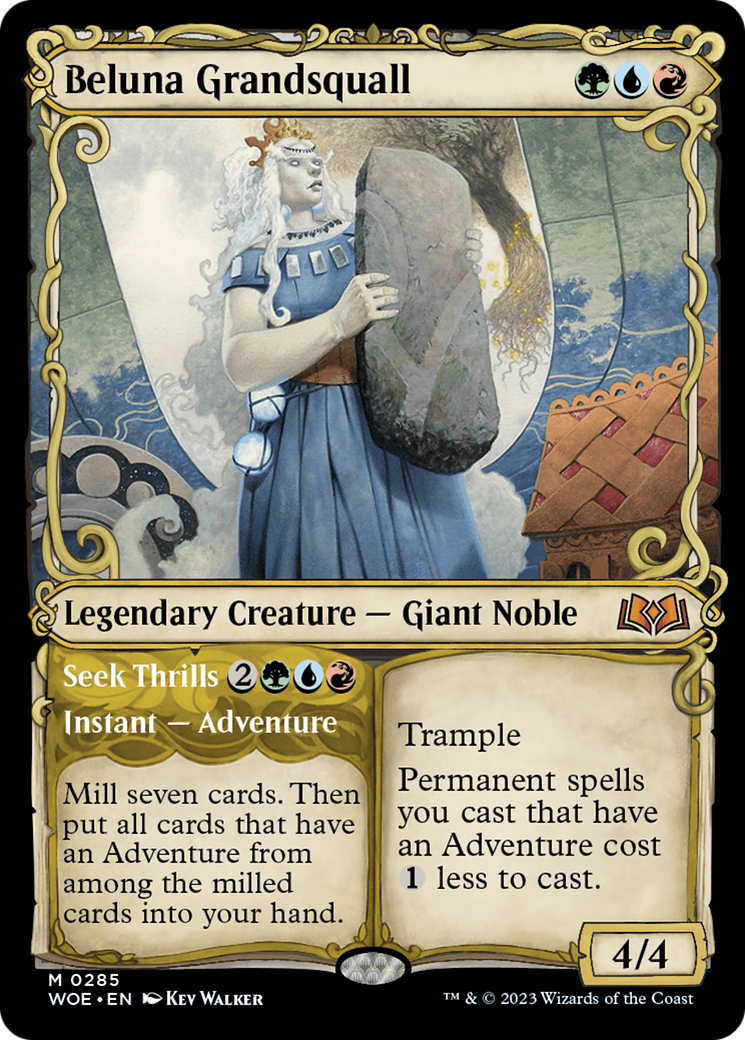 Beluna Grandsquall // Seek Thrills (WOE-285) - Wilds of Eldraine: (Showcase)