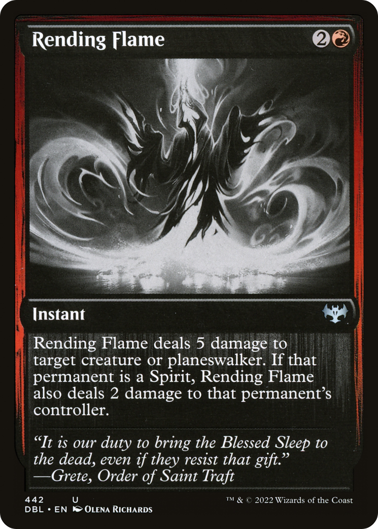 Rending Flame (DBL-442) - Innistrad: Double Feature Foil