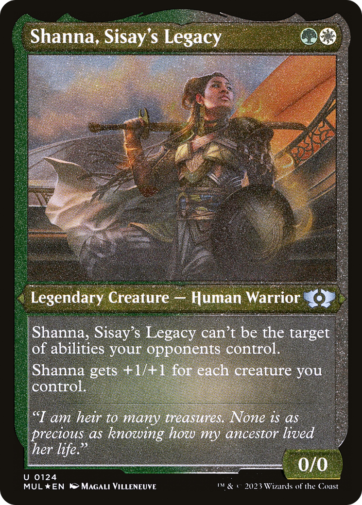 Shanna, Sisay's Legacy (MUL-124) - Multiverse Legends Etched Foil