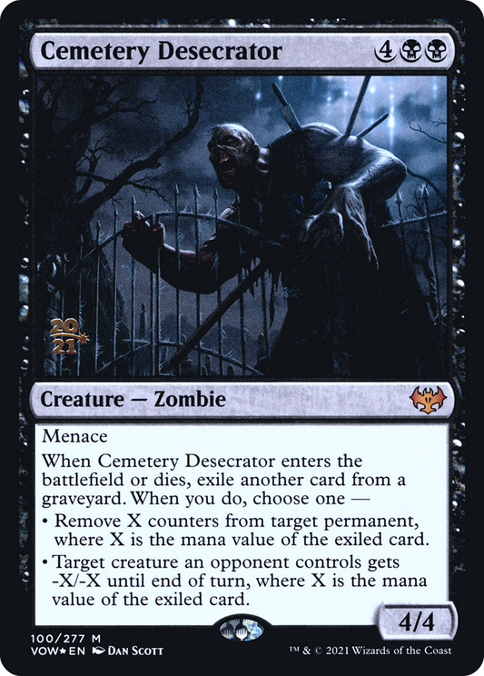 Cemetery Desecrator (PRE-100S) - Innistrad: Crimson Vow Promos (Prerelease) Foil