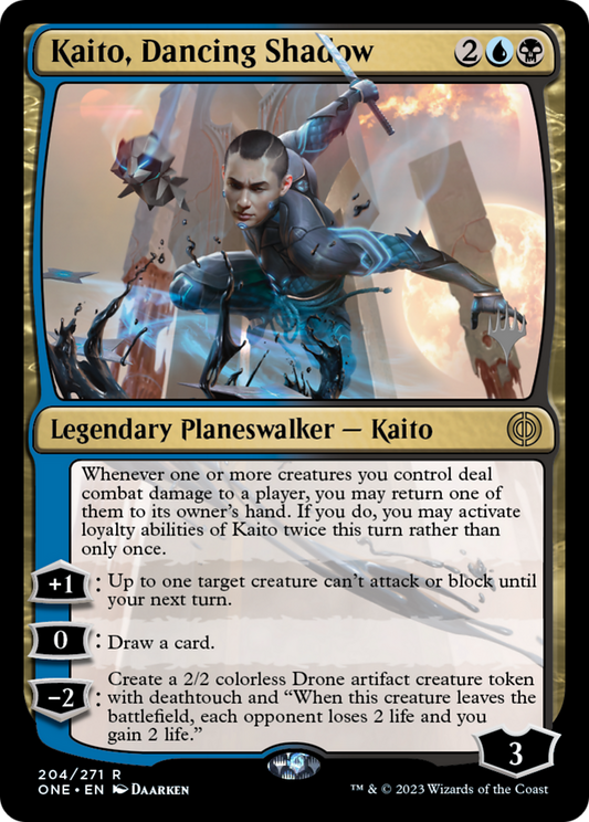 Kaito, Dancing Shadow (PONE-204P) - Phyrexia: All Will Be One Promos