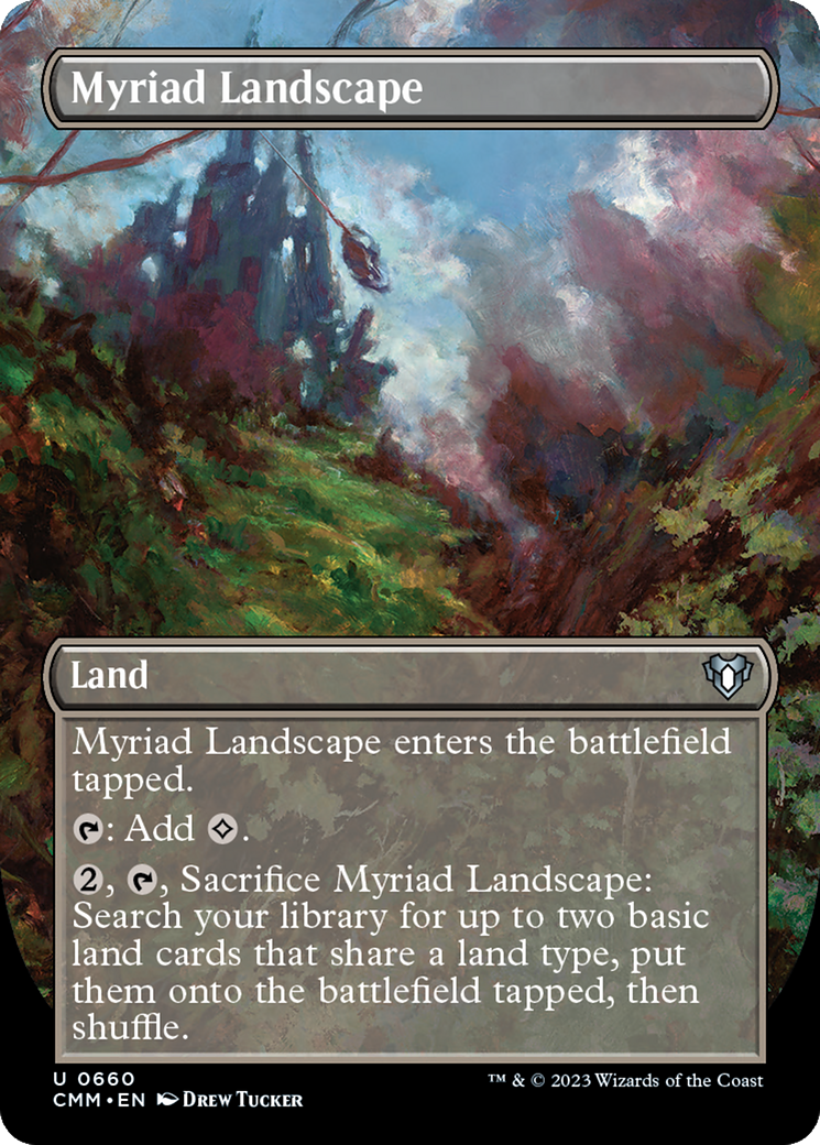 Myriad Landscape  (Borderless)(CMM-660) - Commander Masters
