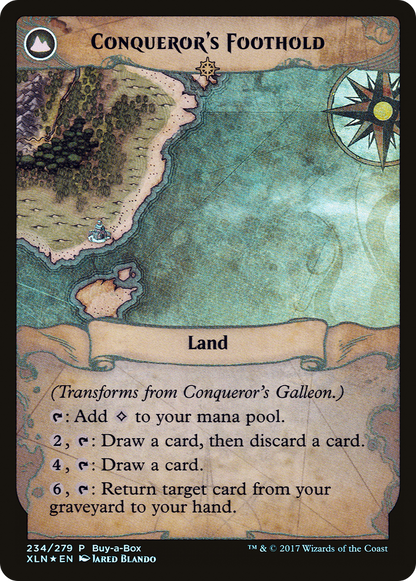 Conqueror's Galleon // Conqueror's Foothold (PXTC-234) - XLN Treasure Chest: (compasslanddfc) Foil