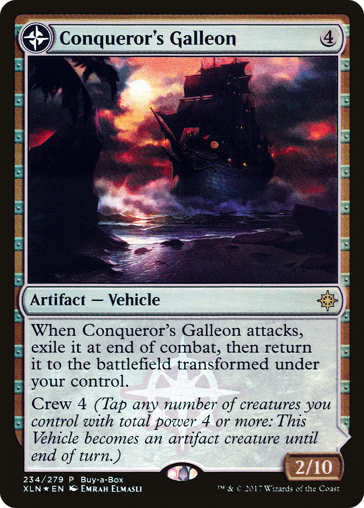 Conqueror's Galleon // Conqueror's Foothold (BABP-234) - XLN Treasure Chest: (compasslanddfc) Foil