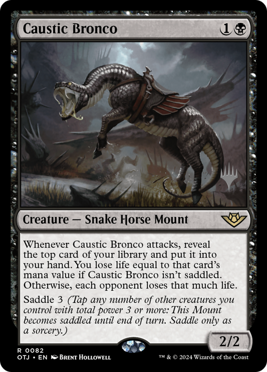 Caustic Bronco (PPOTJ-082) - Outlaws of Thunder Junction Promos (Promo Pack)