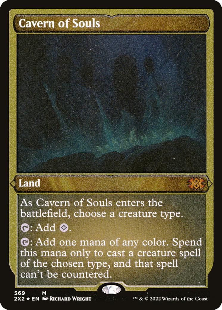 Cavern of Souls (2X2-569) - Double Masters 2022 Etched Foil