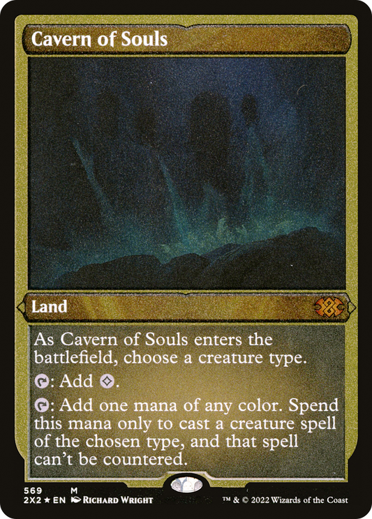 Cavern of Souls (2X2-569) - Double Masters 2022 Etched Foil