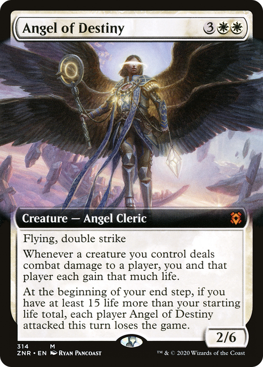 Angel of Destiny (ZNR-314) - Zendikar Rising: (Extended Art)