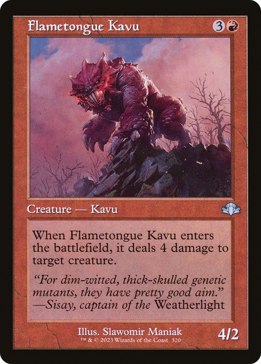 Flametongue Kavu (Retro Frame) (DMR-320) - Dominaria Remastered