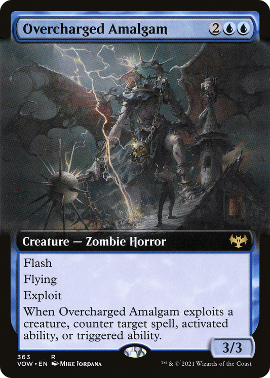 Overcharged Amalgam (VOW-363) - Innistrad: Crimson Vow: (Extended Art)