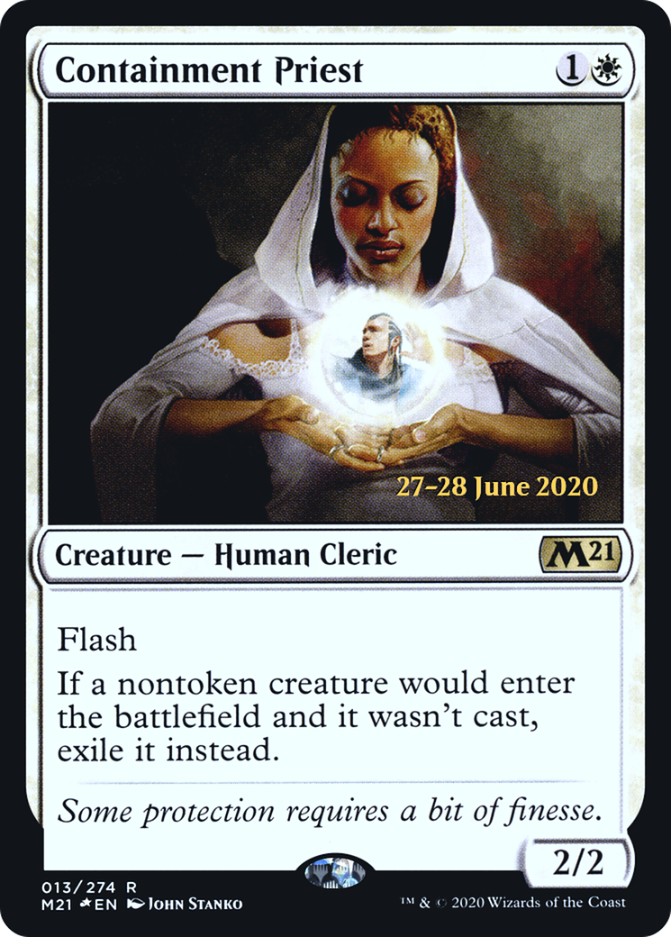 Containment Priest (PRE-13S) - Core Set 2021 Promos (Prerelease) Foil