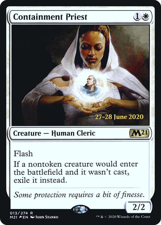 Containment Priest (PRE-13S) - Core Set 2021 Promos (Prerelease) Foil