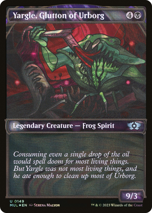 Yargle, Glutton of Urborg (Halo Foil) (MUL-149) - Multiverse Legends: (Showcase) Foil