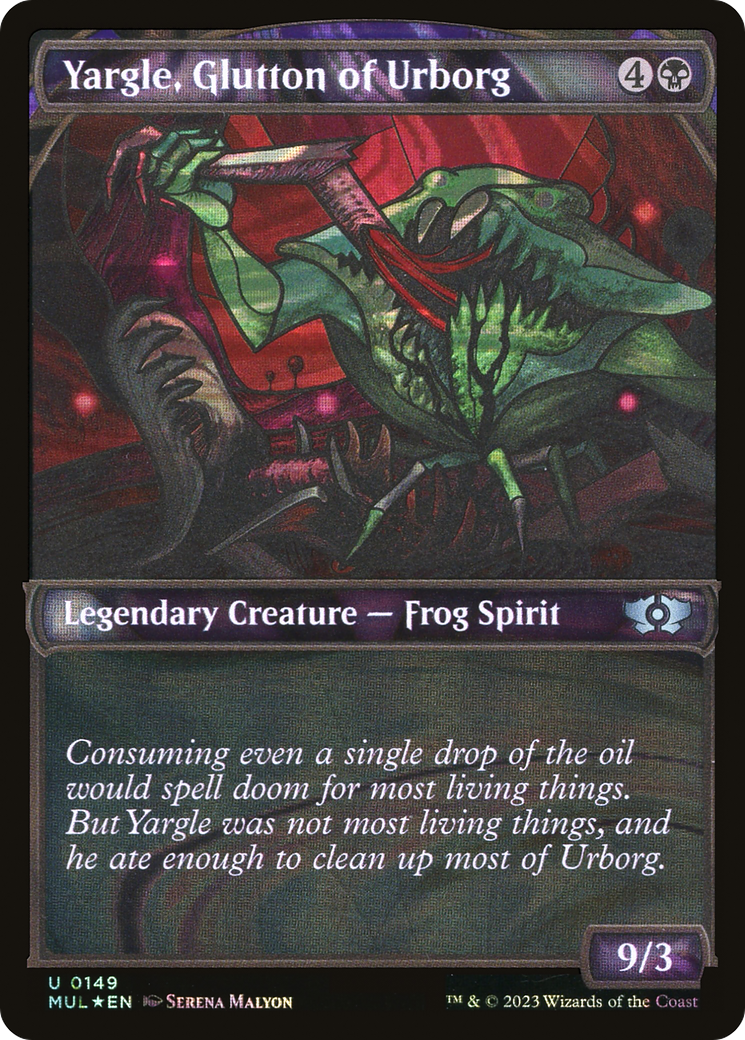 Yargle, Glutton of Urborg (MUL-149) - Multiverse Legends: (Showcase) Foil