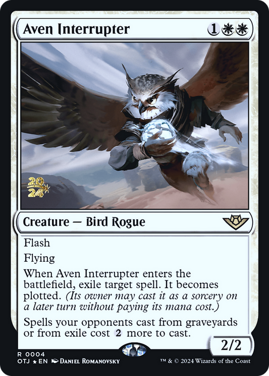 Aven Interrupter (PRE-004) - Outlaws of Thunder Junction Promos (Prerelease) Foil