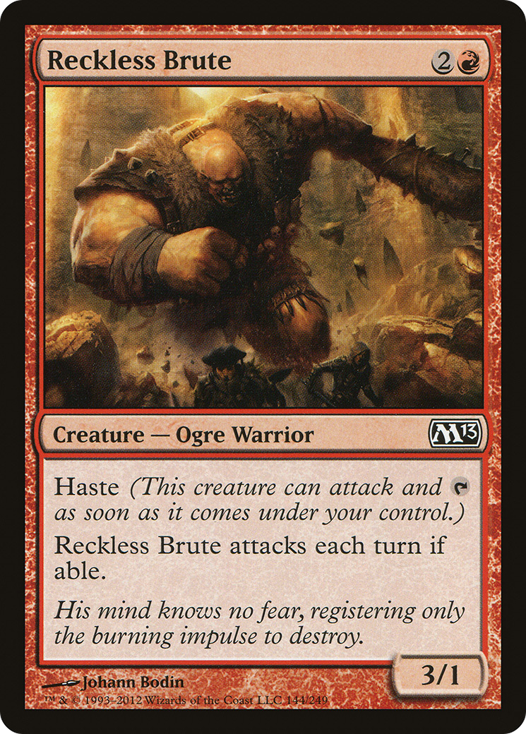 Reckless Brute (M13-144) - Magic 2013 Foil