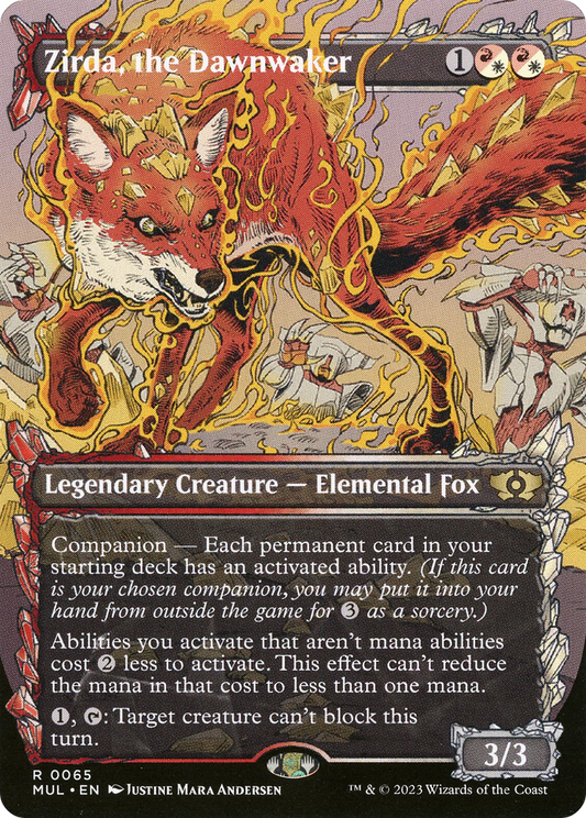 Zirda, the Dawnwaker (MUL-065) - Multiverse Legends: (Showcase) (Borderless) Foil