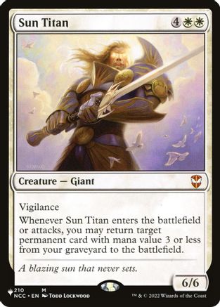 Sun Titan (NCC) (-210) - The List Reprints