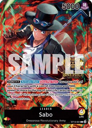 Sabo (2nd Anniversary Tournament) (ST13-001) - One Piece Promotion Cards